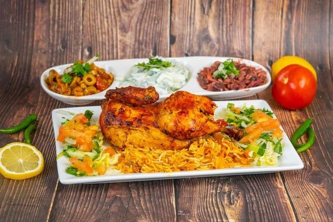 Stuffed half chicken