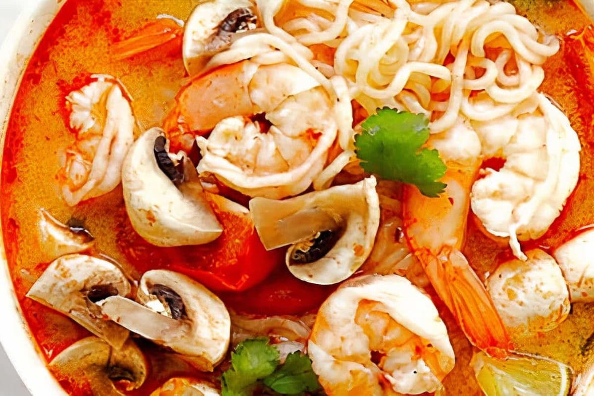 Seafood Tom Yum Goong Noodle Soup