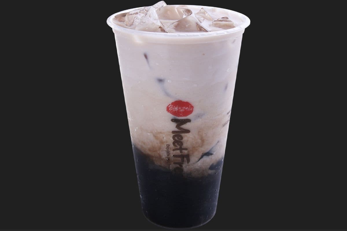 Grass Jelly Fresh Milk Herbal Tea