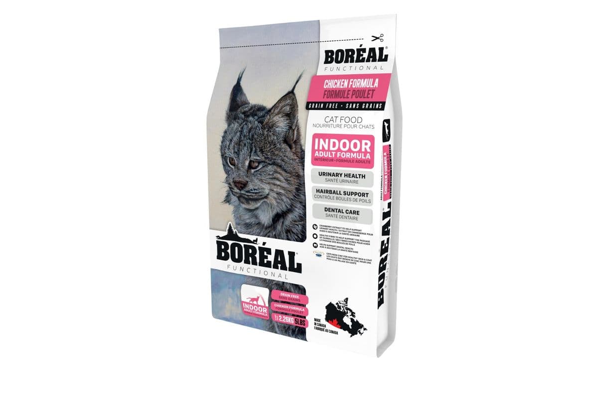 Boreal Functional, Indoor, All Breeds, Chicken Formula Dry Cat Food (2.26 kg)