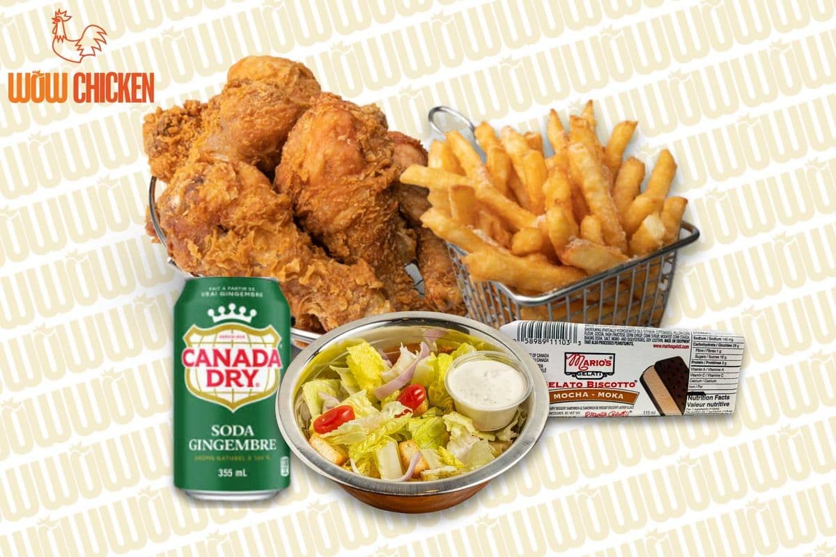 DRUMSTICK DINNER MEAL (4 PCS)