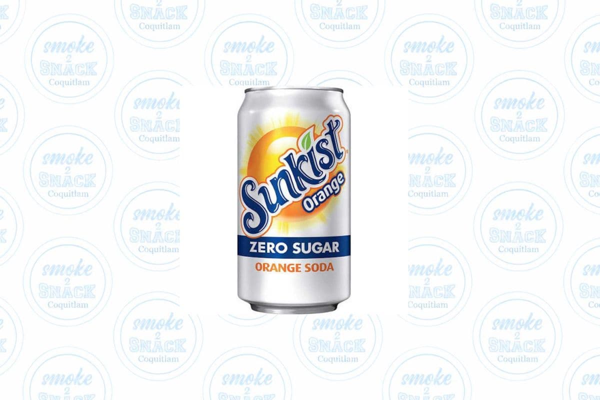 Sunkist Orange Soda Zero Sugar (355ml)