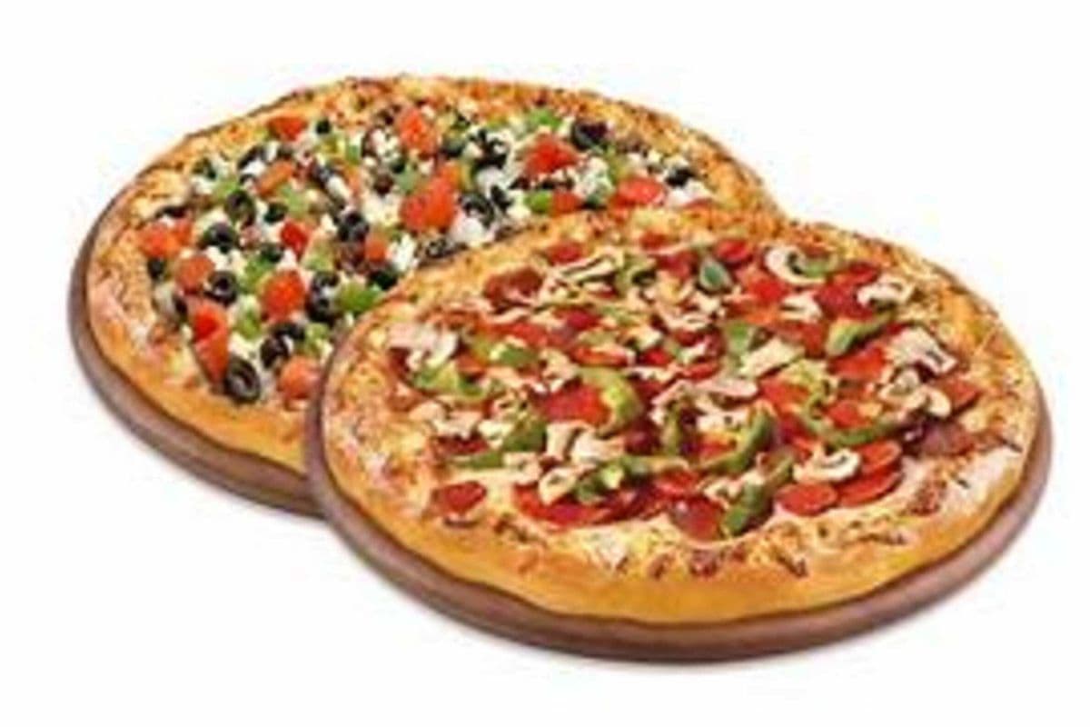 Two 18" Four-Topping Pizzas