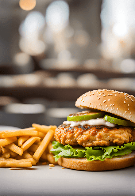 Krispy Cajun Chicken Burger