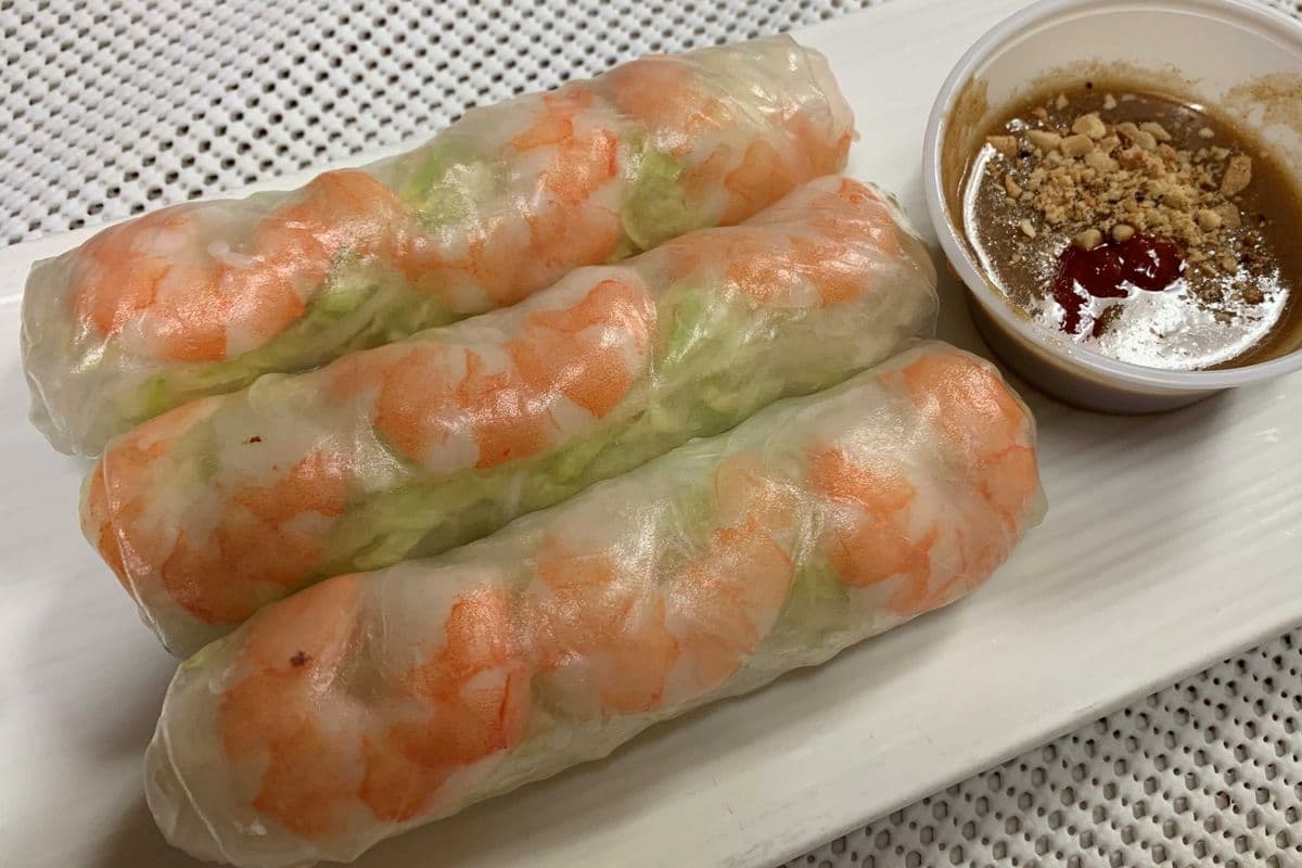 2. Fresh Shrimp Salad Rolls (3 pcs)