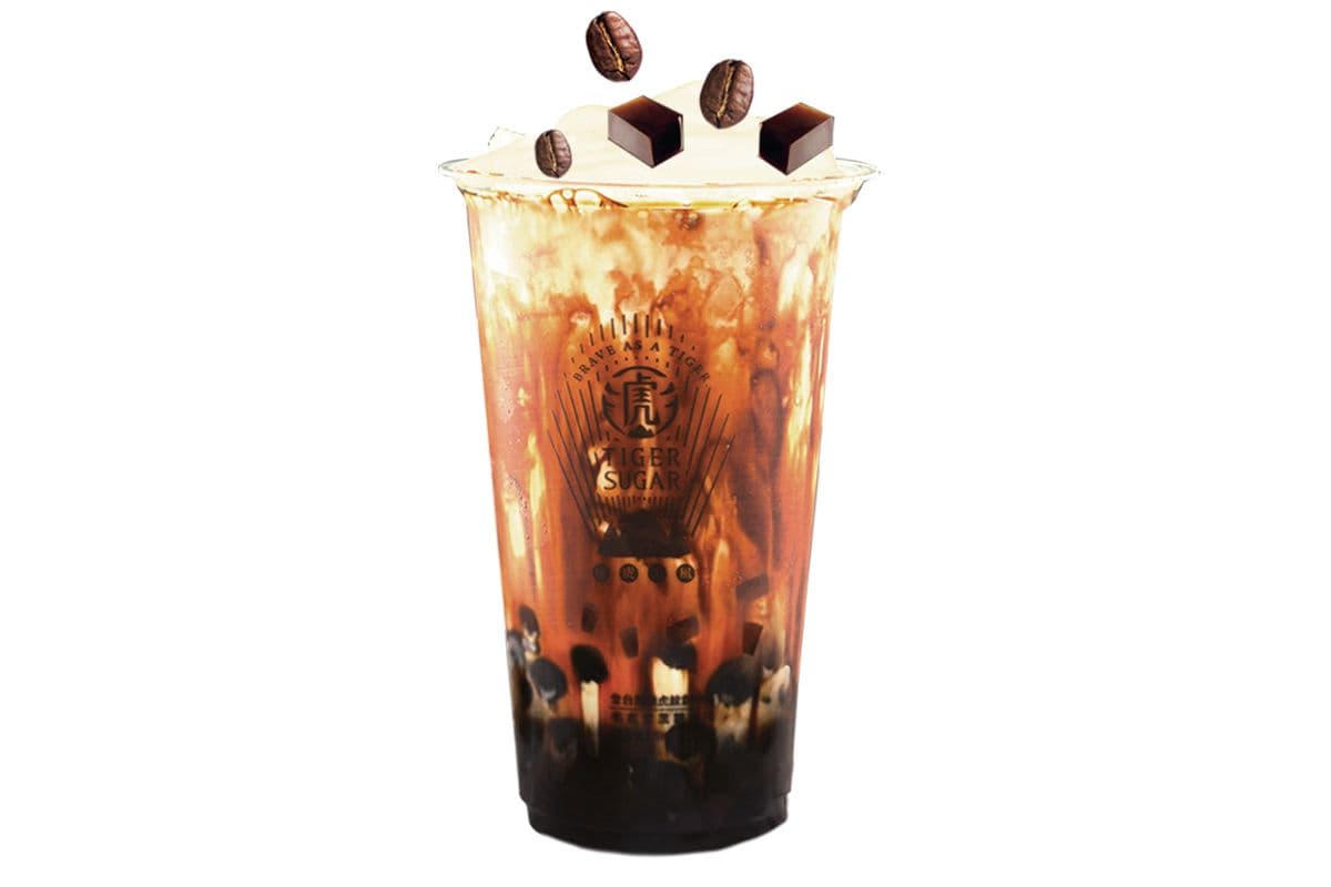 Black Sugar Coffee Jelly Milk w/Cream / 黑糖老虎凍厚鮮奶 / 含奶霜