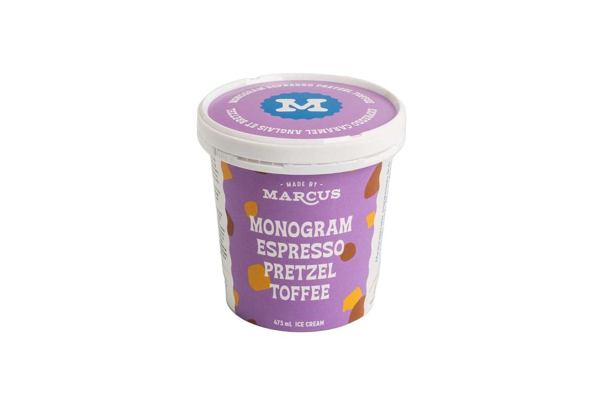Monogram Espresso Toffee Pretzel Pint (YYC) (473ml)