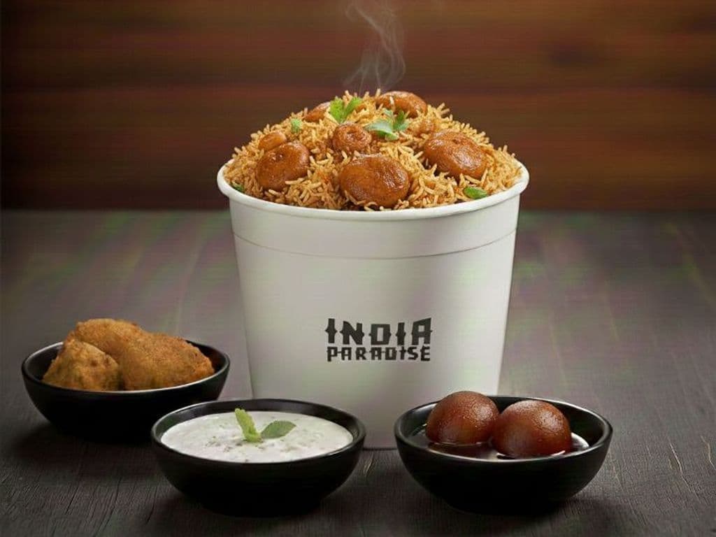 Mushroom Ghee Roast Biryani Bucket #1