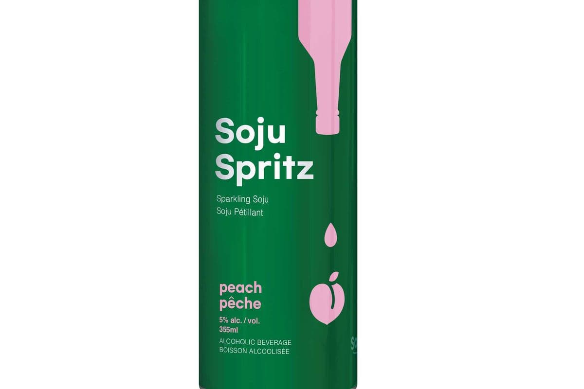 Soju Spritz Peach 355ml (1 x 355ml)