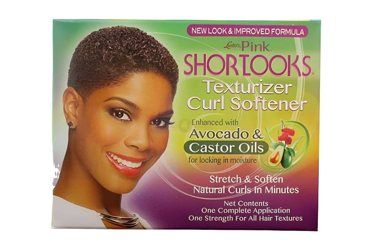 Luster's Pink Shortlooks Texturizer Curl Softener, One Complete Application Kit