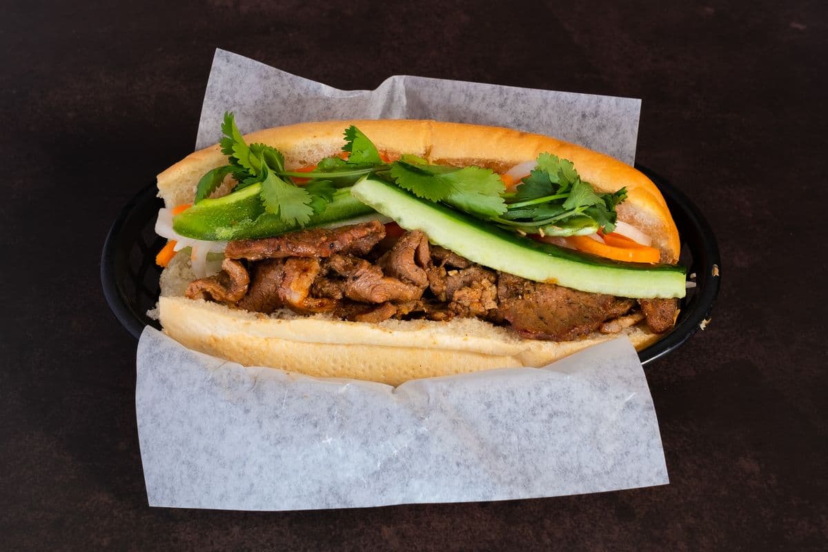 S12. Grilled Pork Vietnamese Sandwich - Banh Thit Nuong