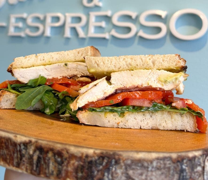 NEW! Chicken Pesto & Red Pepper Sandwich