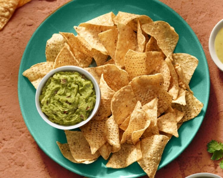 Family Size Tortilla Chips with Guacamole