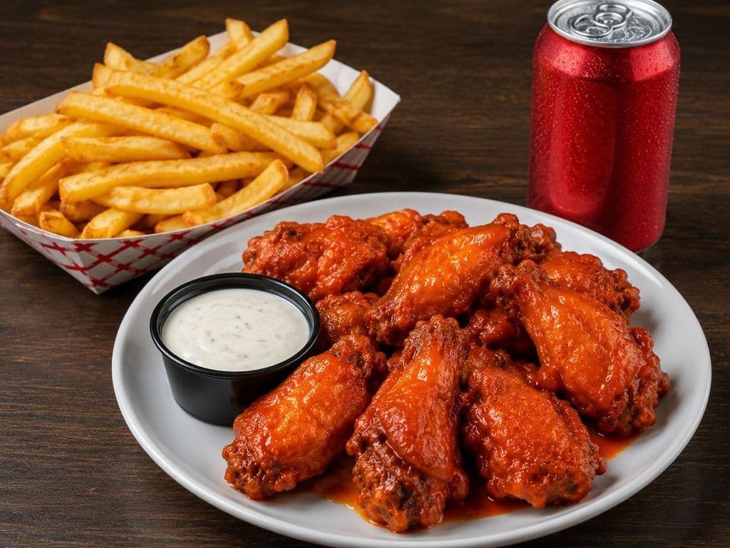 Buffalo Wings Meal (10pcs)