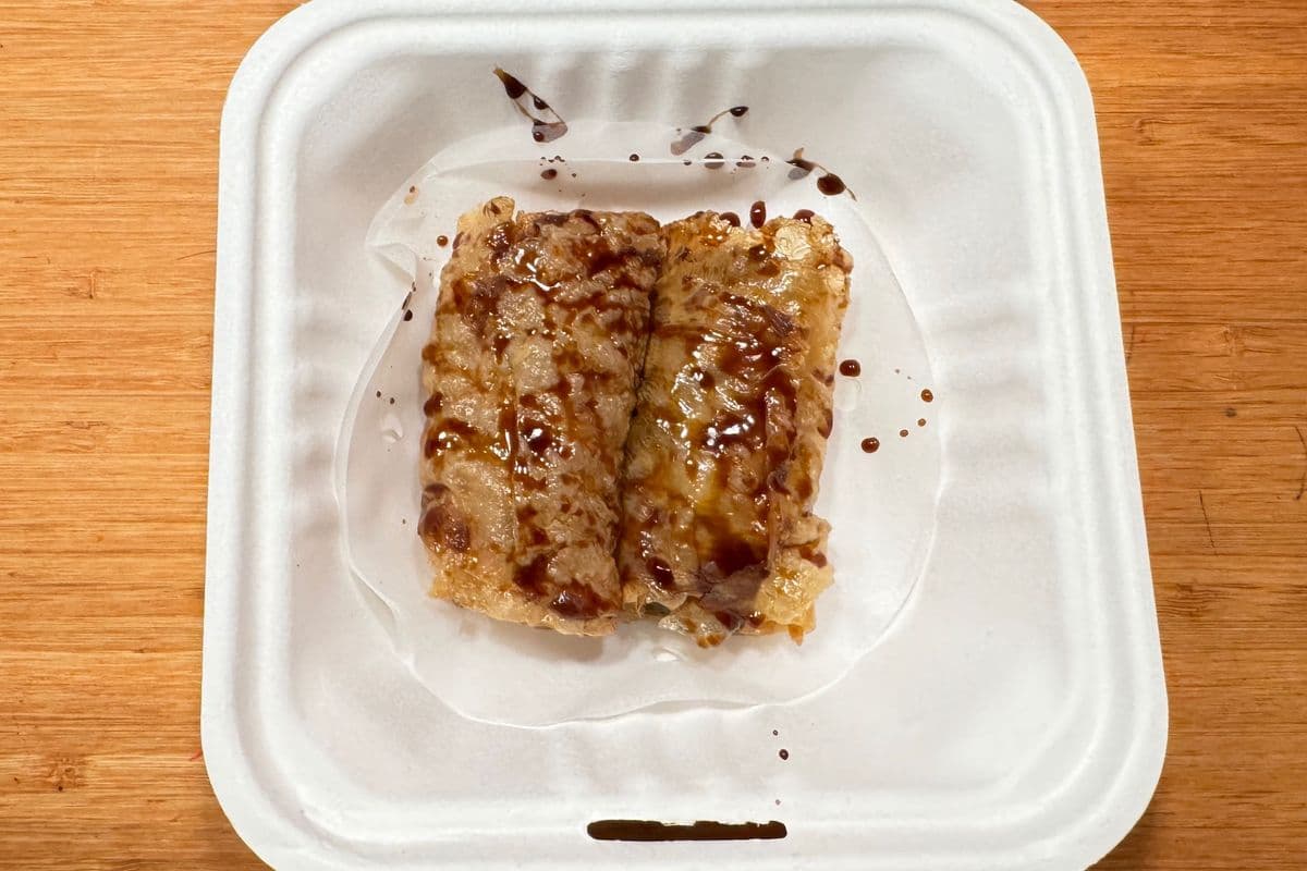 7. Steamed Bean Curd Skin Roll with Oyster Sauce