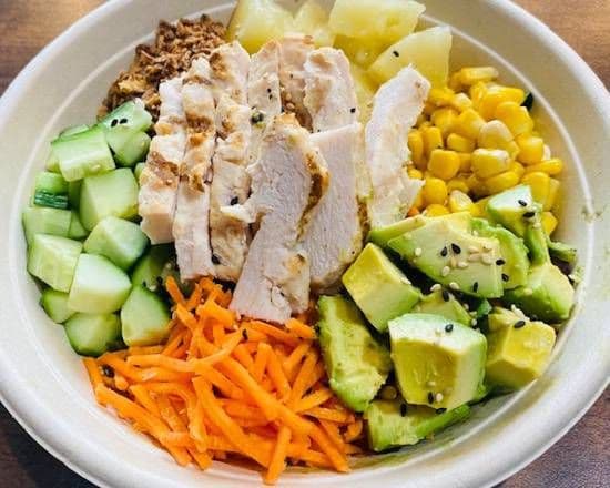Avocado Chicken Poke Bowl