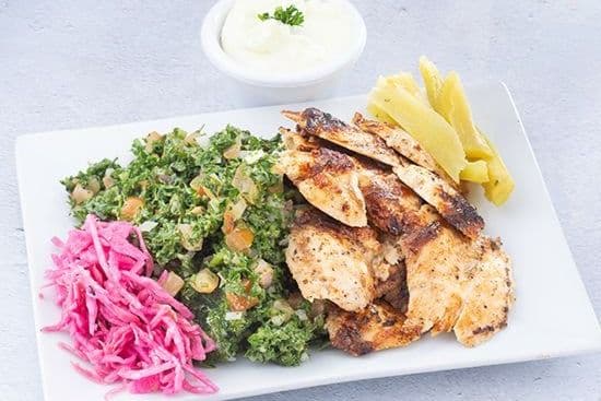 Bol tabouleh avec poulet ou boeuf / Tabbouleh Bowl with Chicken or Beef