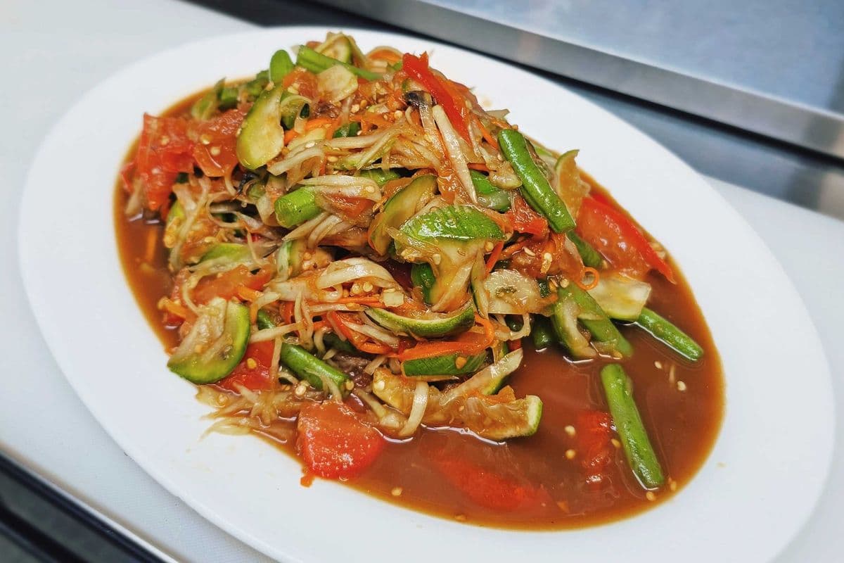 15 B. Papaya Salad Thai Style