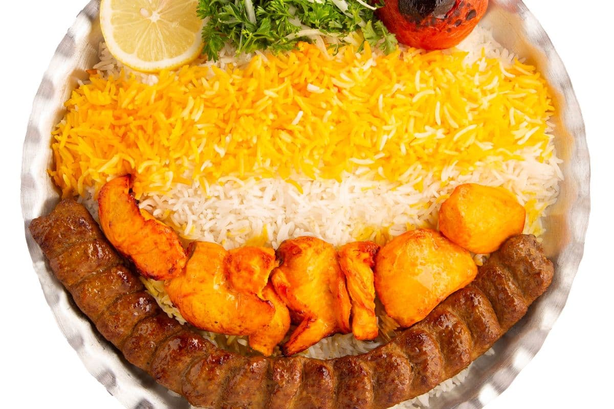 Boneless Chicken Soltani (Vaziri) Kebab Dish