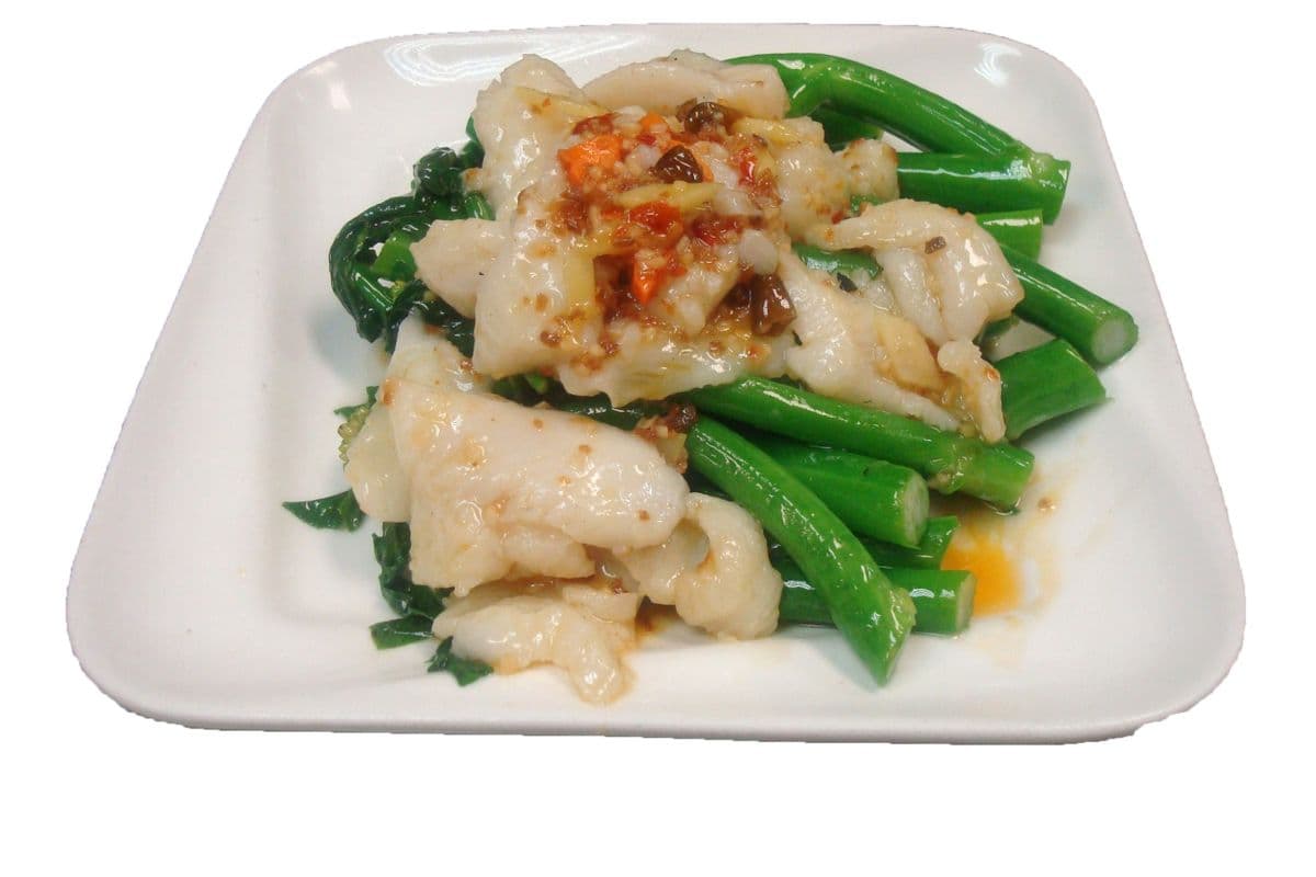 100. Sliced Fish and Chinese Broccoli With XO Sauce 芥兰炒魚片