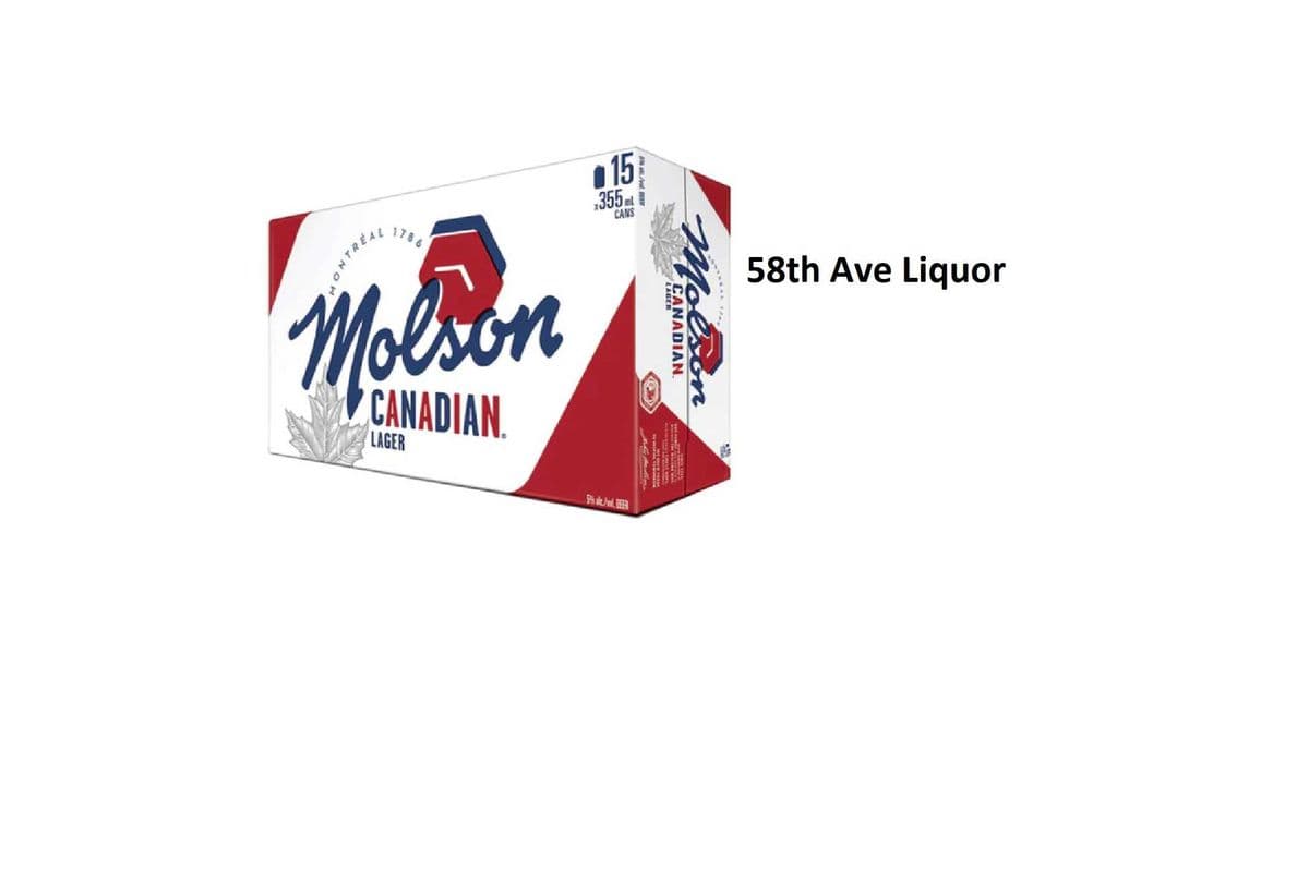MOLSON CANADIAN 15 CANS (1 x 15x355ML)