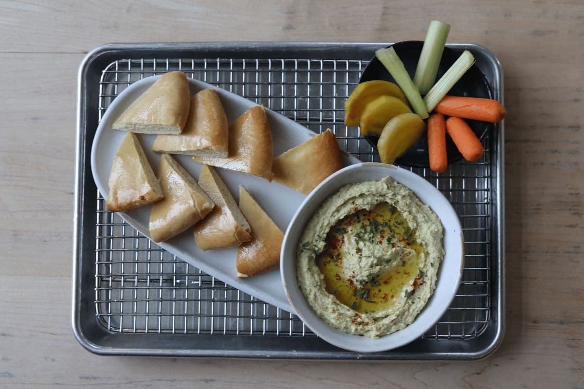 Edamame Cilantro Hummus