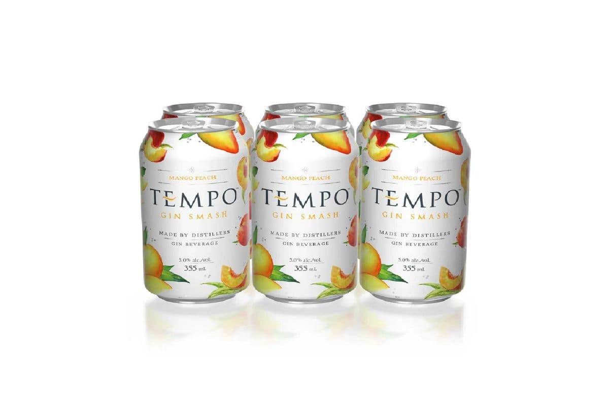 Tempo Gin Smash Mango Peach (6 x 355ml)