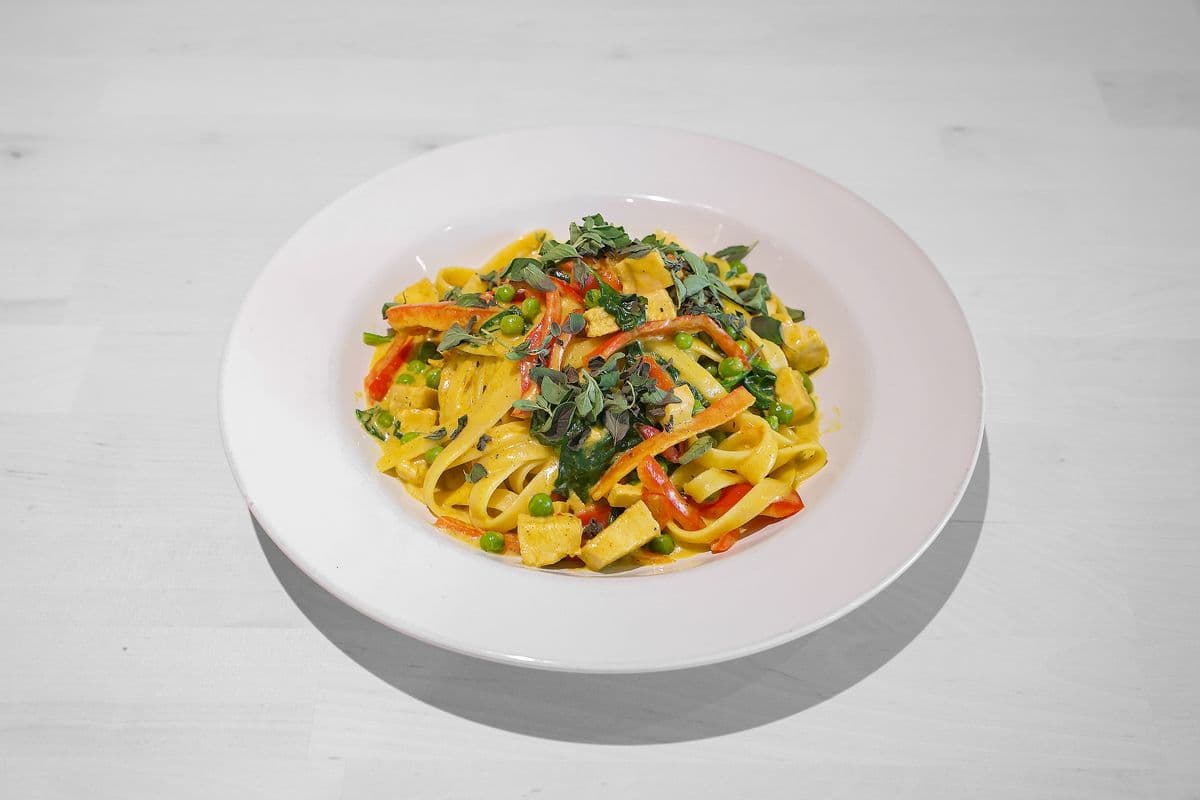 Chicken Curry Fettuccine