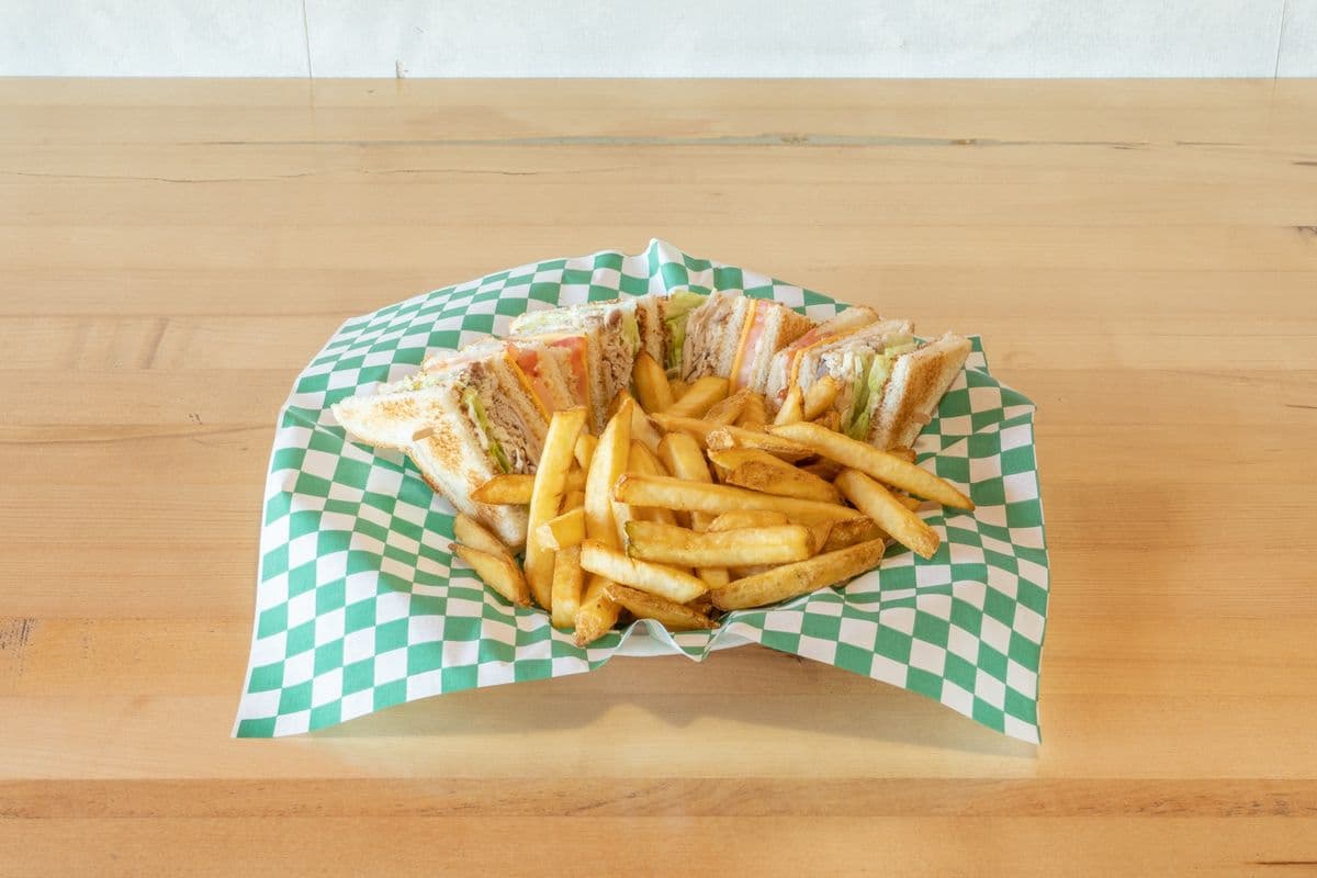 Clubhouse Sandwich and Fries