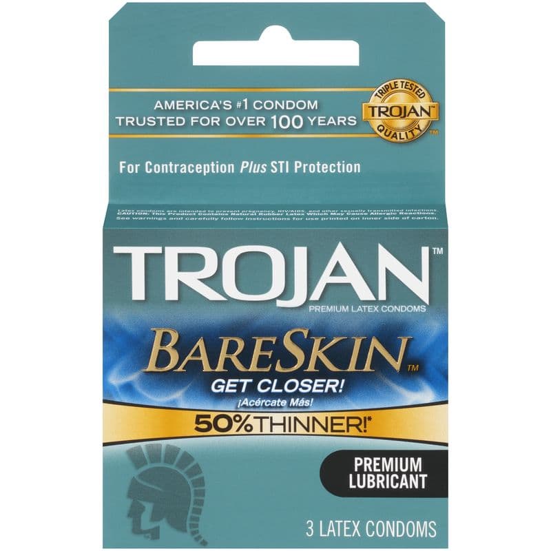 Trojan condoms classique lubrifiés (3) / Trojan Bareskin Condoms (3)