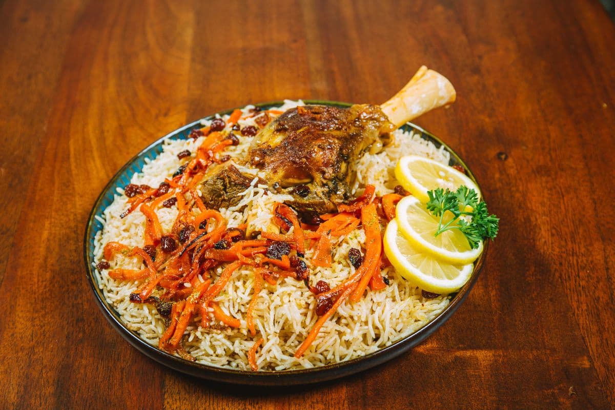 Lamb Shank on Kabuli Rice