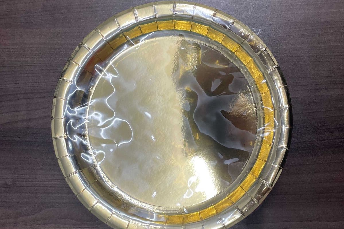Plate Gold Foil 9" 8 pk