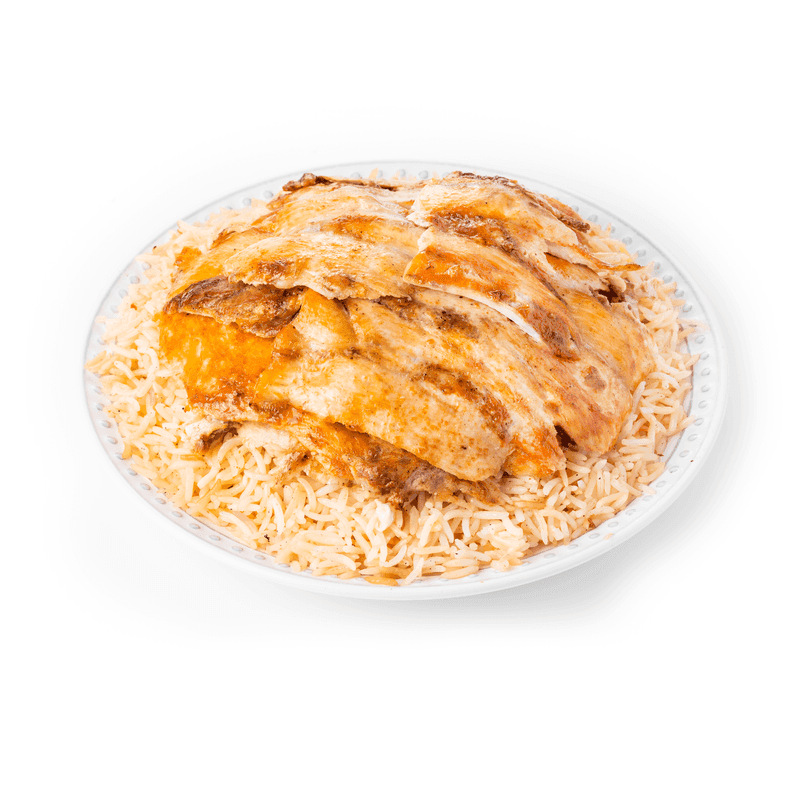 Chicken on the Rice & Fries