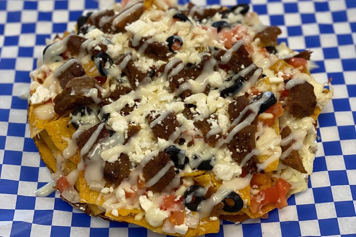 Donair Nachos 9"