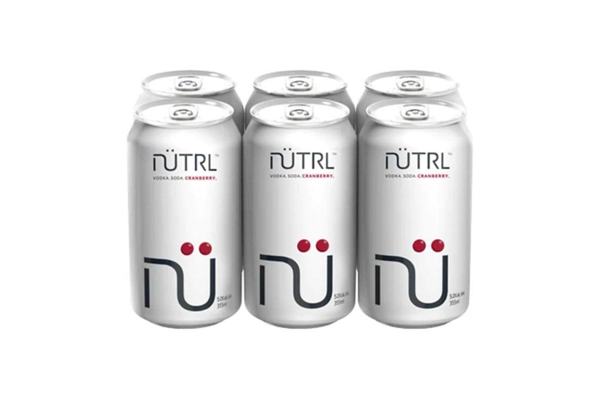 Nutrl Vodka Soda - Cranberry (6 Cans) (6 x 355ml)