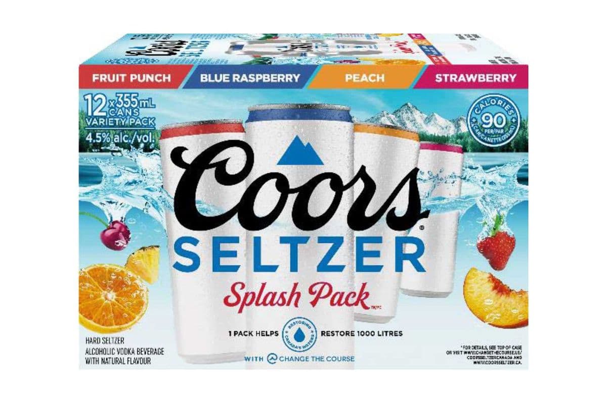 Coors seltzer splash pack (12 x 355ml)
