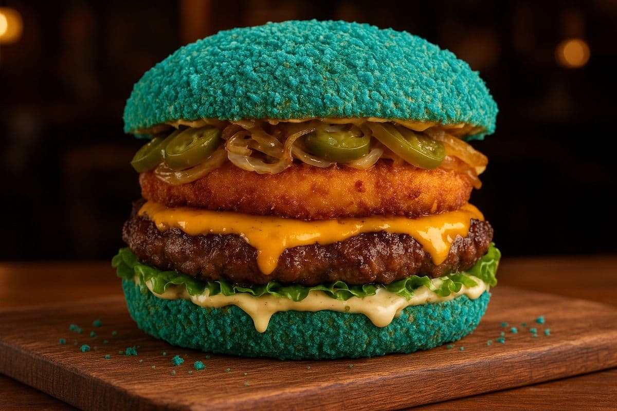 Bleu Takis Burger