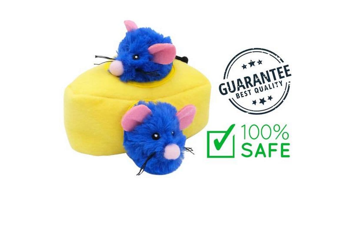 ZippyClaws Burrow Mice N' Cheese Cat Toy