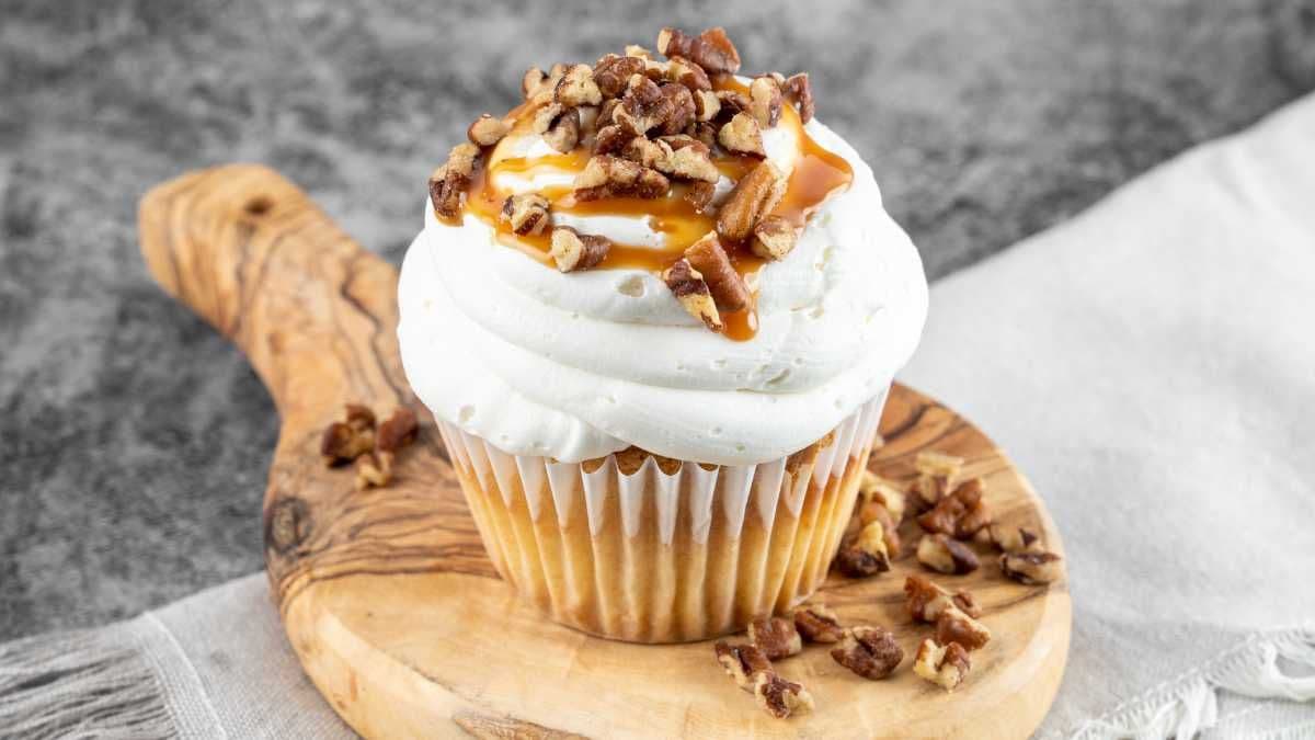 Caramel Pecan Cupcake