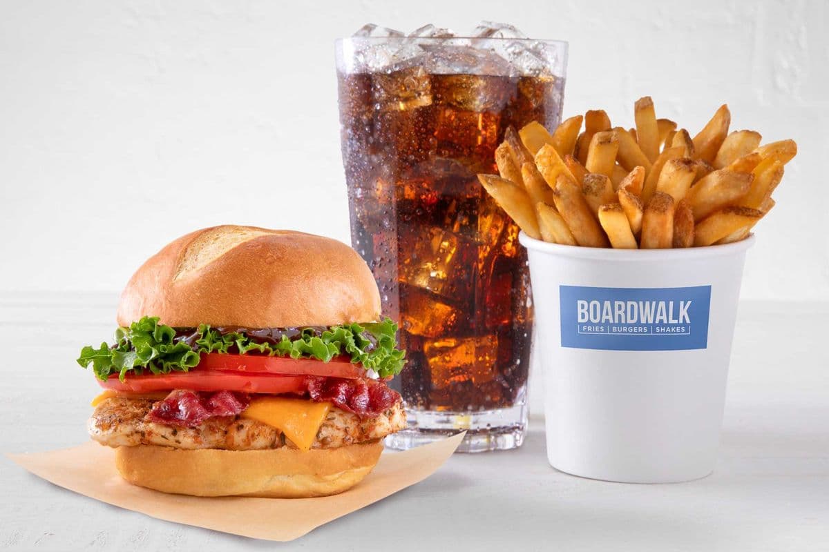 BBQ Chicken Club Burger Combo