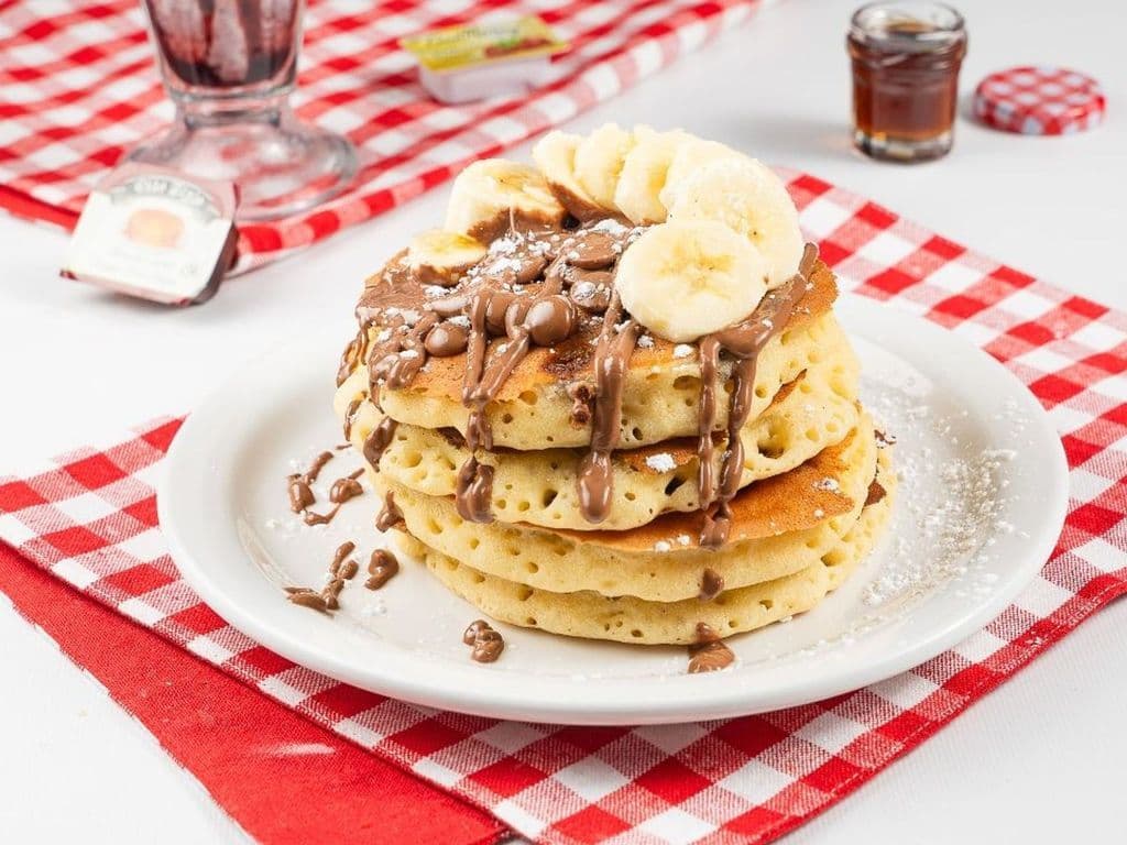 Chocolate Banana Pancakes*