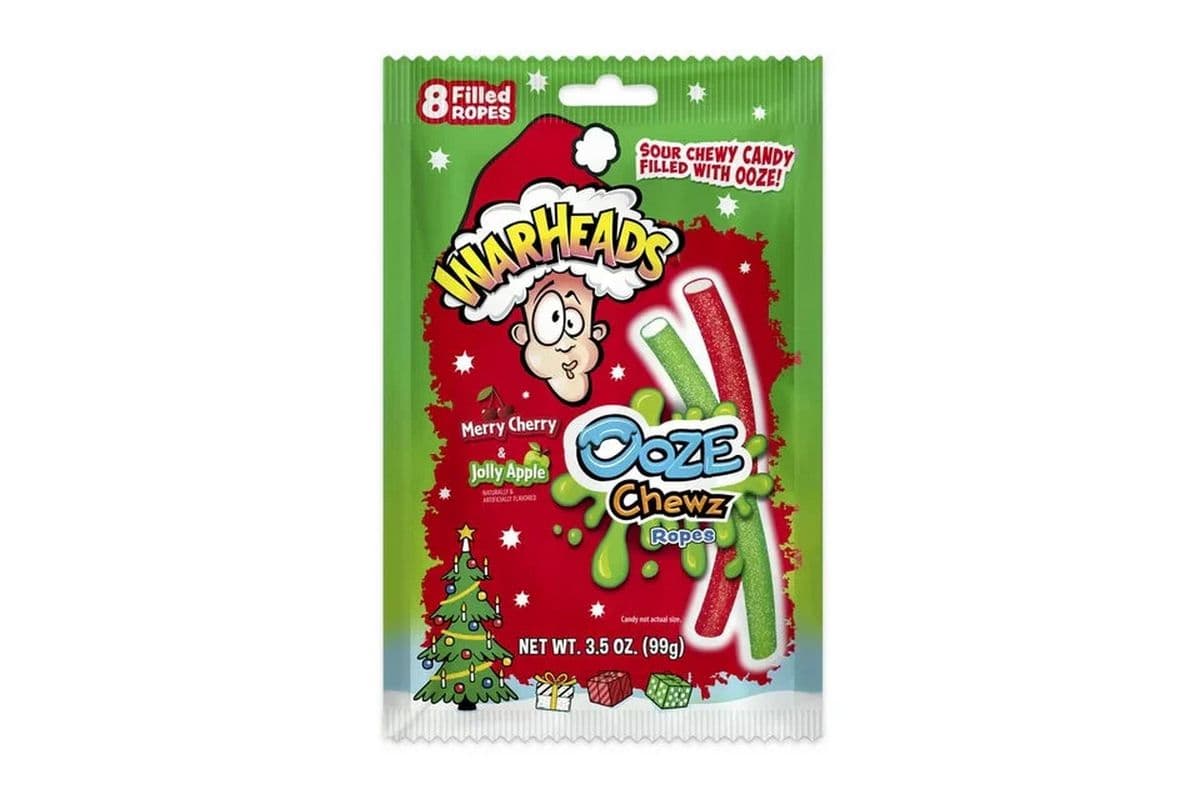 Warheads Ooze Chewz Filled Ropes X-Mas Edition