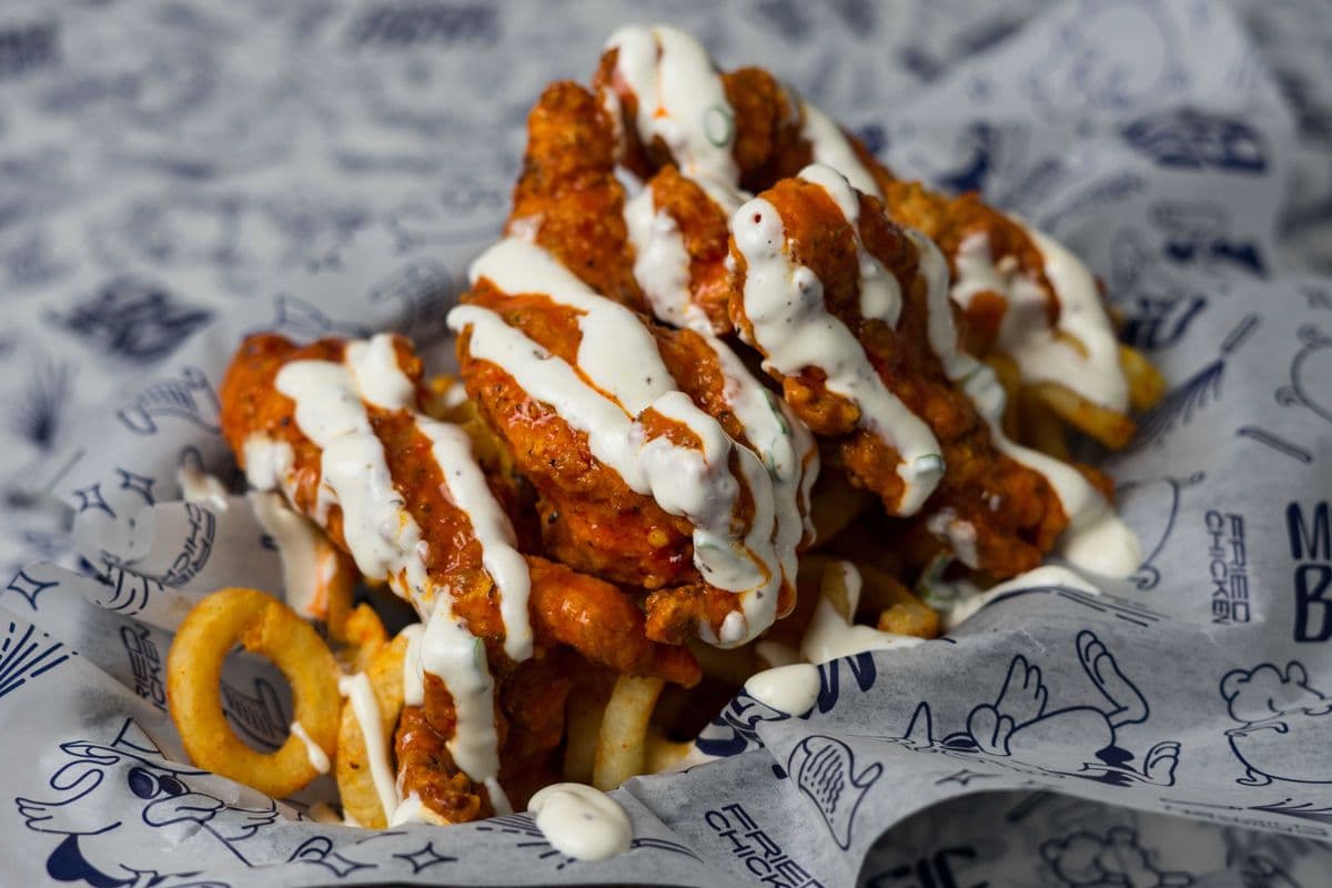 Chicken Strips (5pcs) Tossed in Buffalo with Ranch