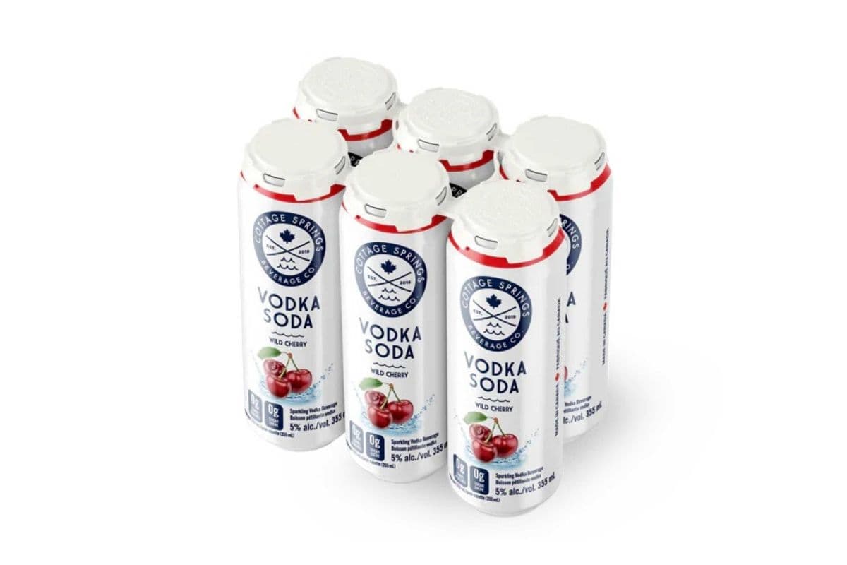 COTTAGE SPRINGS WILD CHERRY VODKA SODA 6CAN (1 x 355ML)