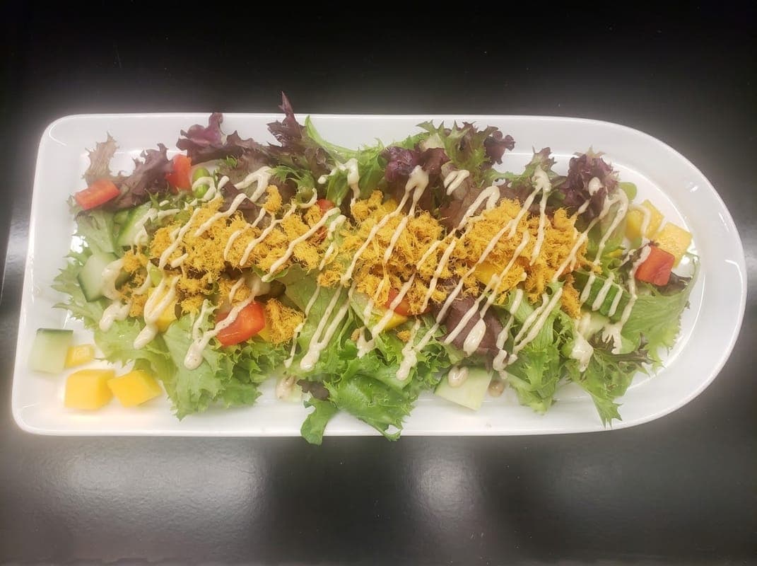 S7. Salade mixte au porc effiloché
