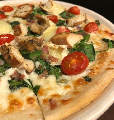 Smoked Chicken & Brie Pizza