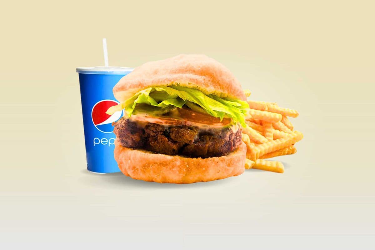 Bannock Elk Burger Combo