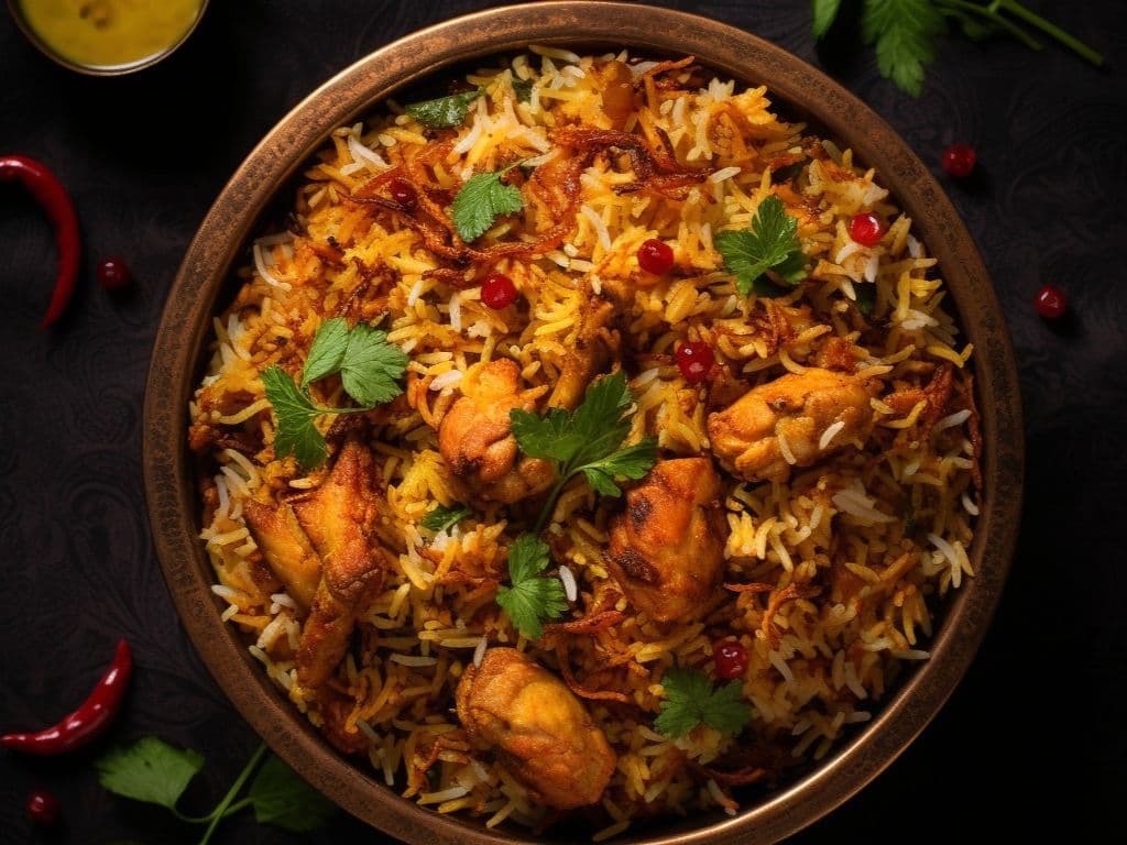 Vijayawada Chicken Biryani / Biryani De Poulet De Vijayawada