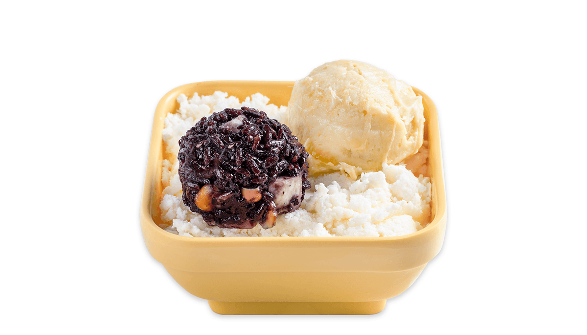 Durian and Thai Black Glutinous Rice with Vanilla Frost - 榴莲忘返