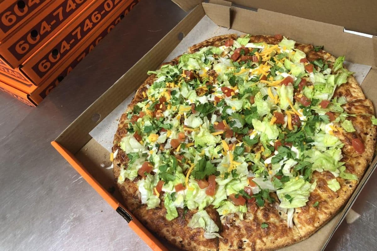 42. Beef Taco Pizza